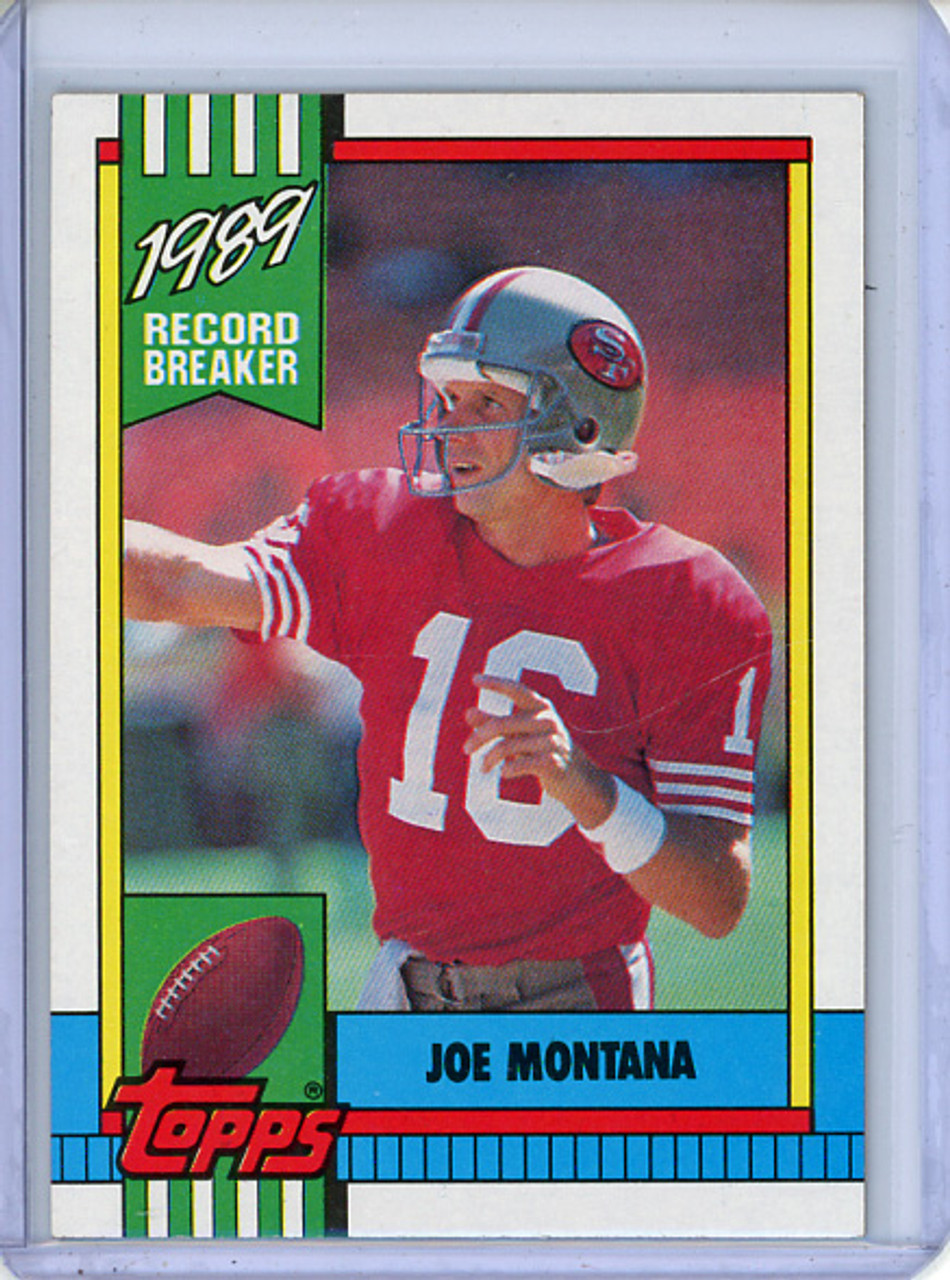Joe Montana 1990 Topps #1 Record Breaker