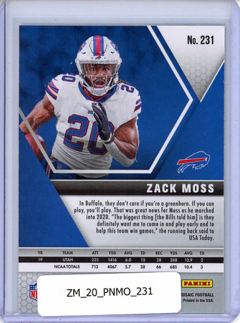 Zack Moss 2020 Mosaic #231