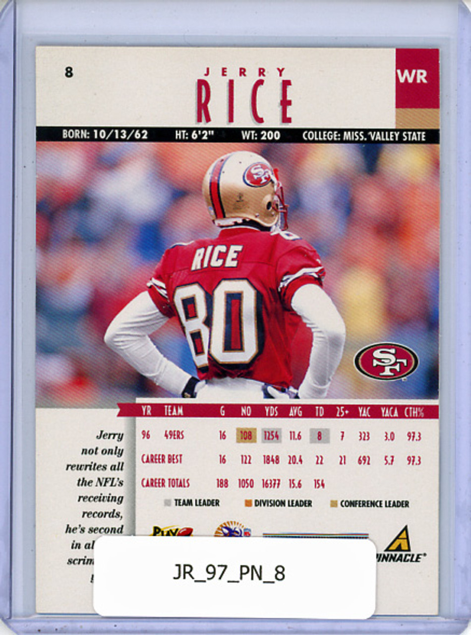 Jerry Rice 1997 Pinnacle #8