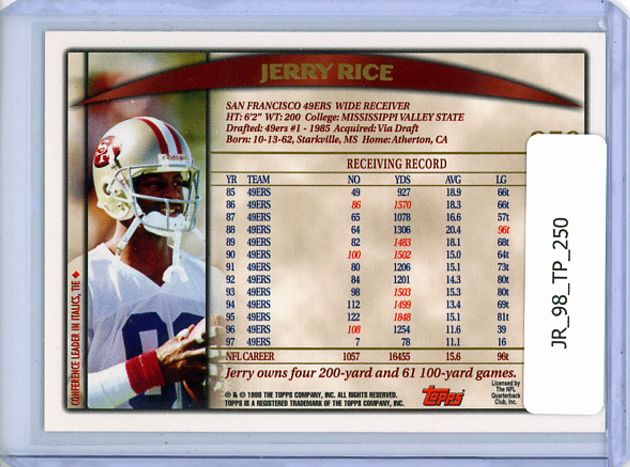 Jerry Rice 1998 Topps #250