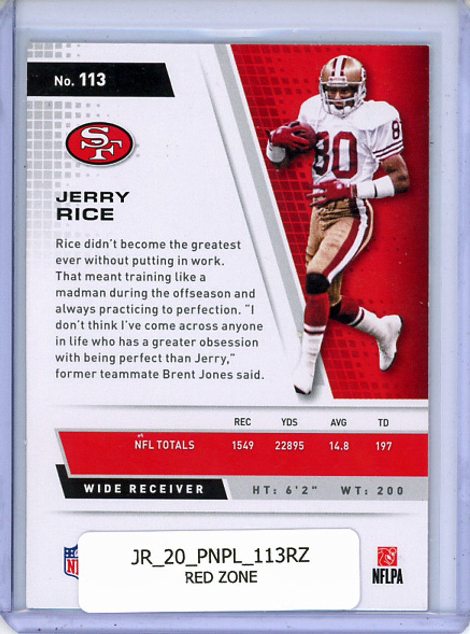 Jerry Rice 2020 Playoff #113 Red Zone