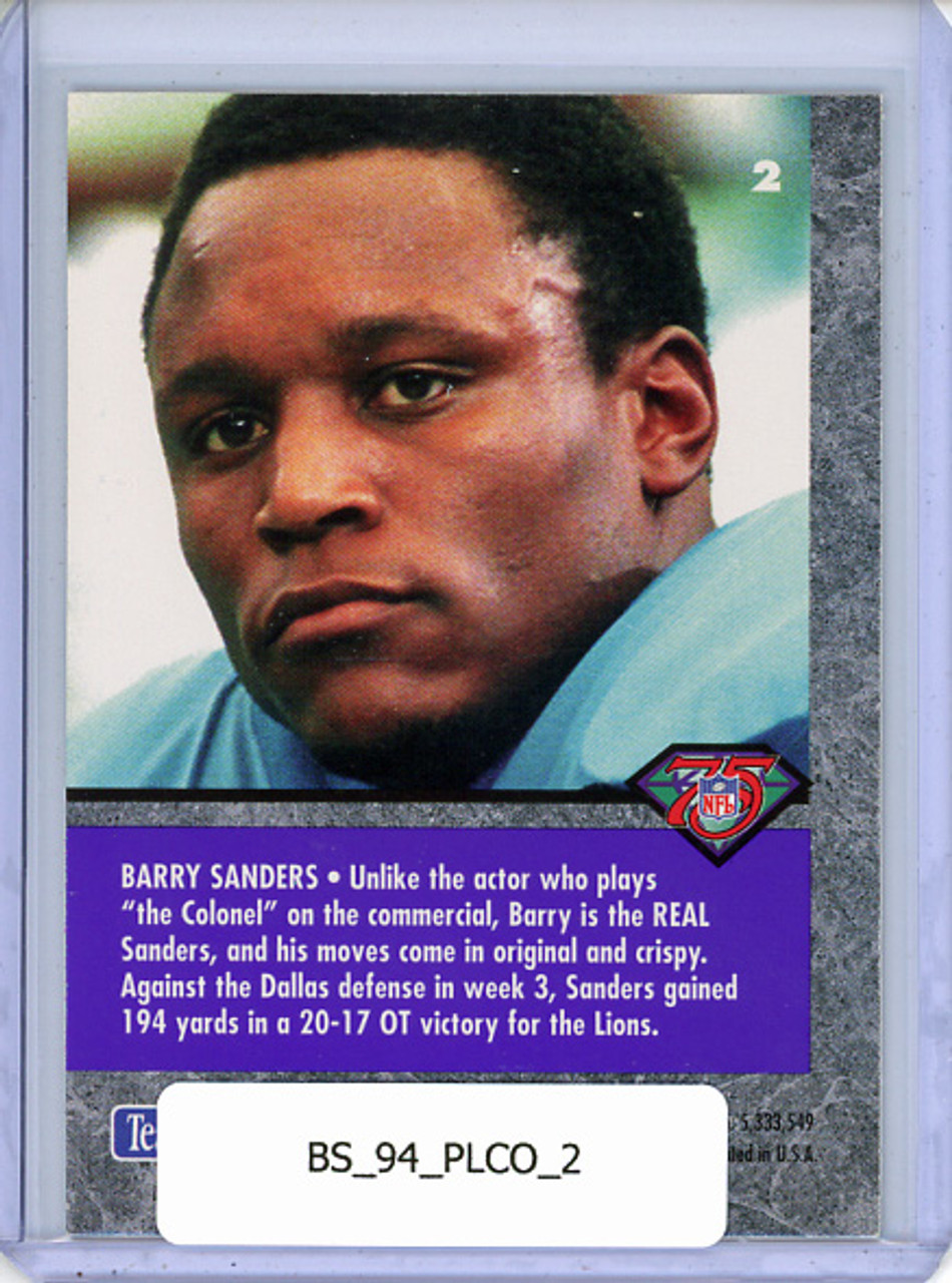 Barry Sanders 1994 Playoff Contenders #2