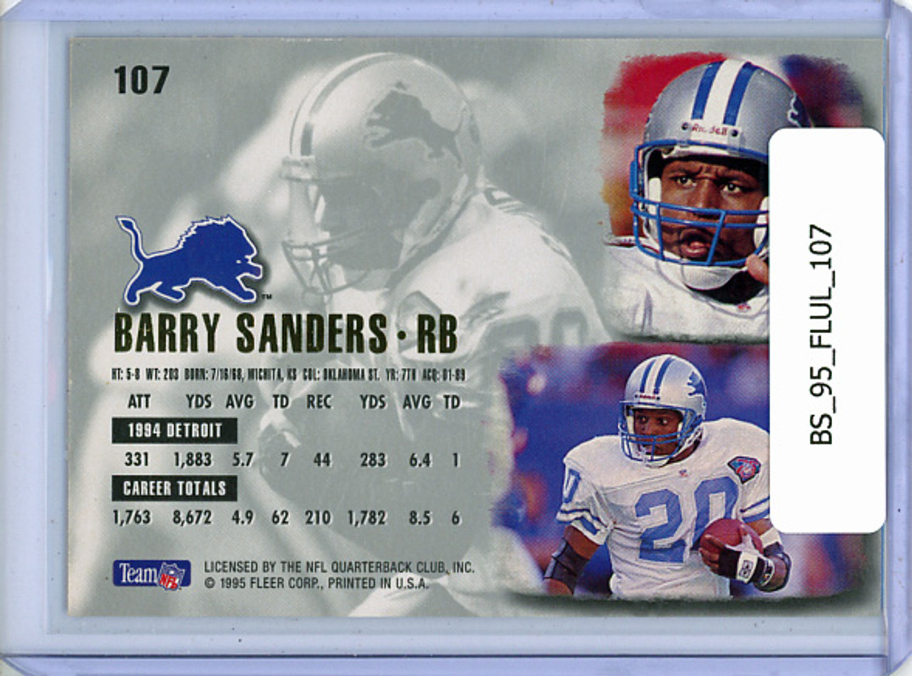 Barry Sanders 1995 Ultra #107
