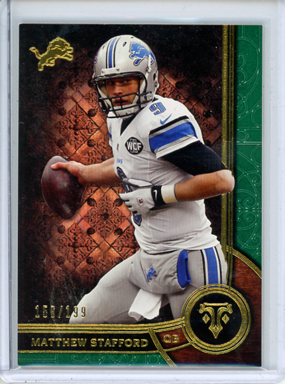 Matthew Stafford 2015 Triple Threads #37 Emerald (#156/199)