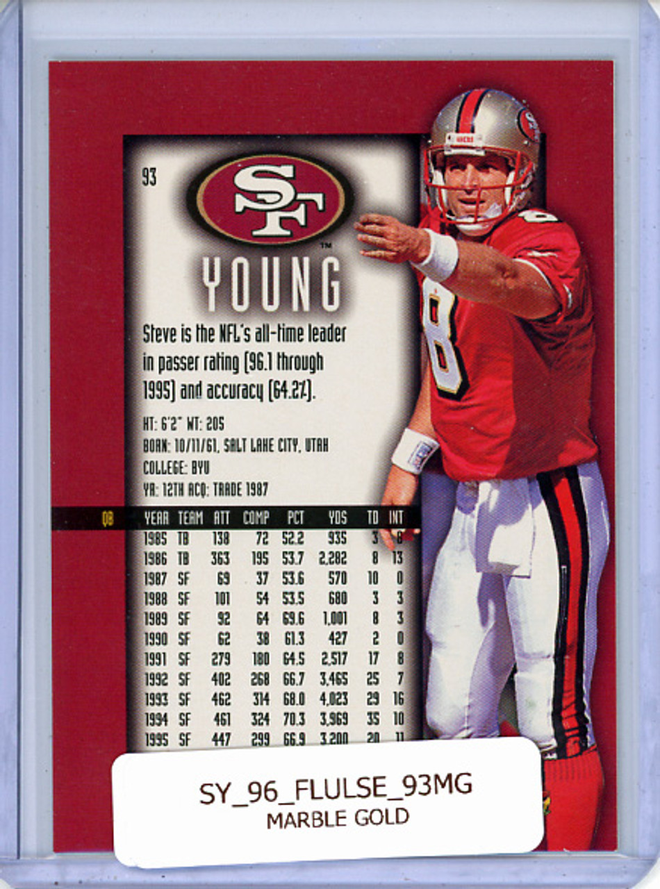 Steve Young 1996 Ultra Sensations #93 Marble Gold