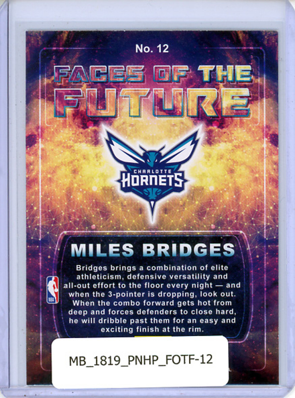 Miles Bridges 2018-19 Hoops, Faces of the Future #12