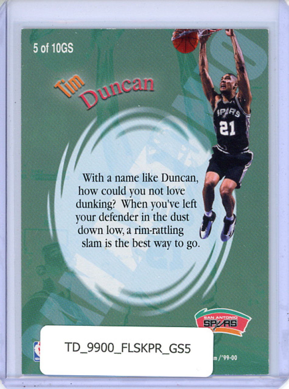 Tim Duncan 1999-00 Skybox Premium, Good Stuff #GS5