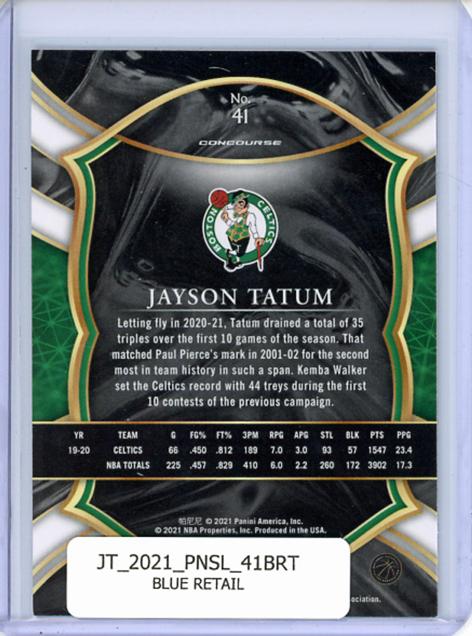Jayson Tatum 2020-21 Select #41 Concourse Blue Retail