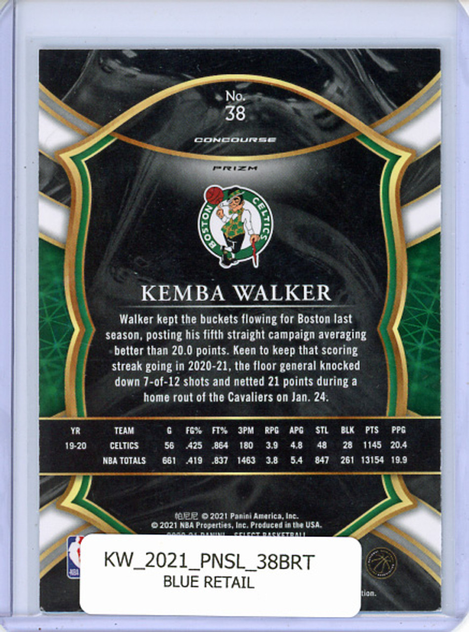 Kemba Walker 2020-21 Select #38 Concourse Blue Retail