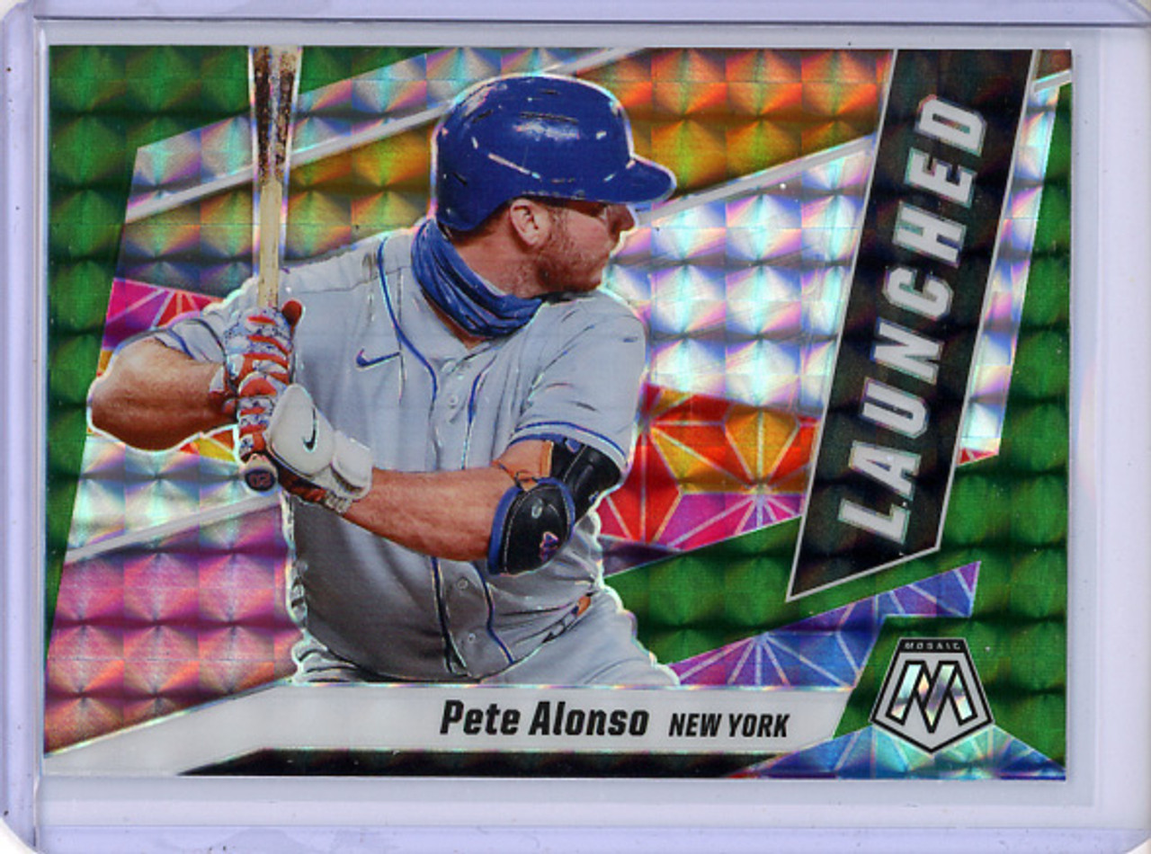 Pete Alonso 2021 Mosaic, Launched #L1 Green