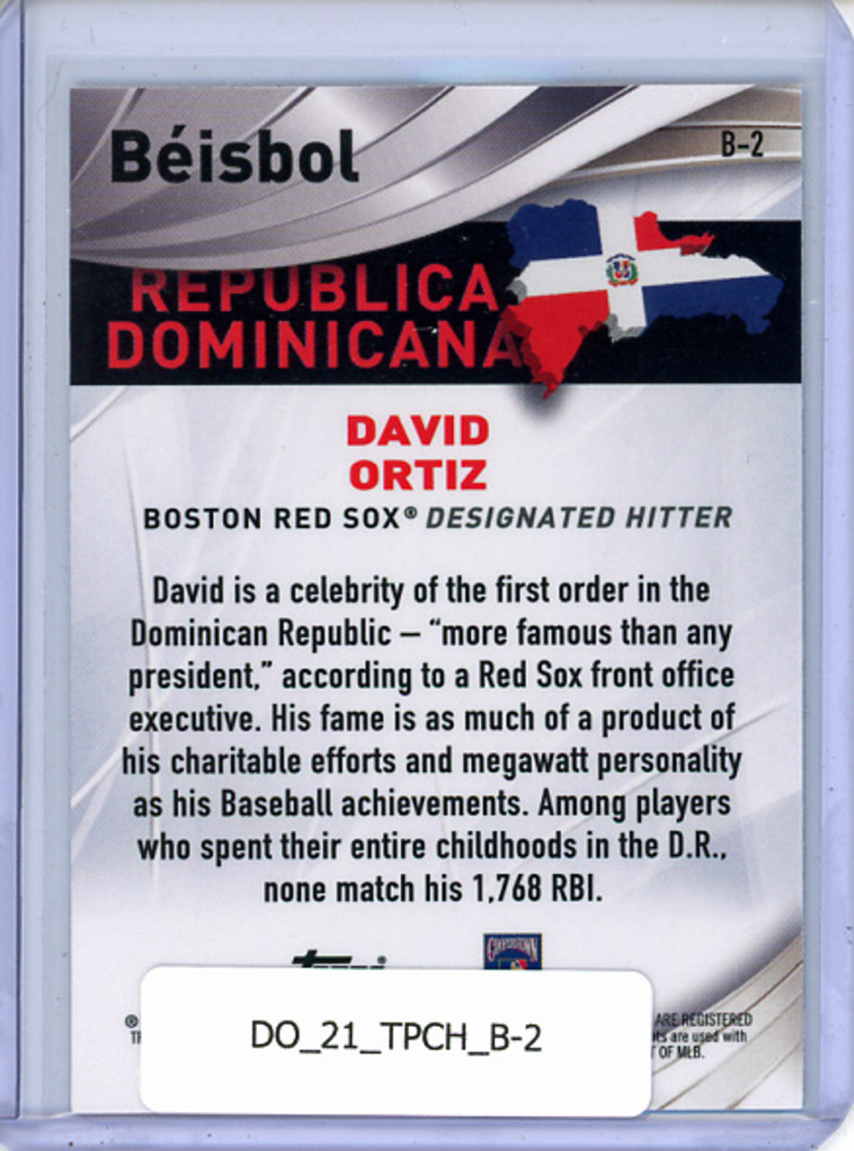 David Ortiz 2021 Topps Chrome, Beisbol #B-2