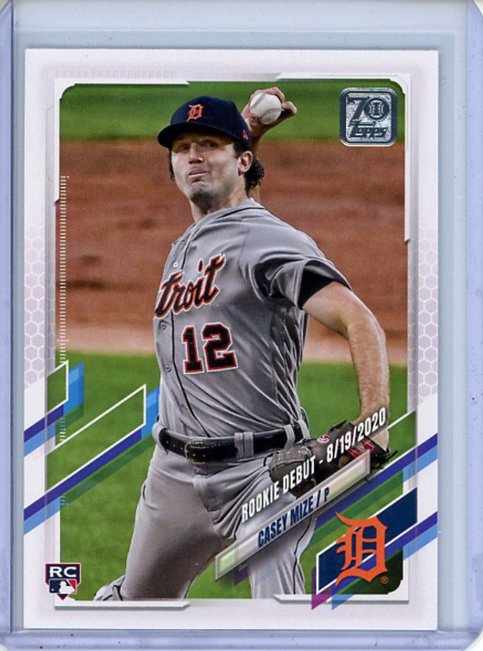 Casey Mize 2021 Topps Update #US63 Rookie Debut