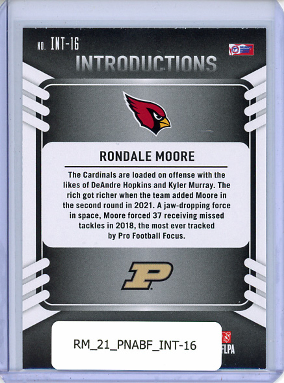 Rondale Moore 2021 Absolute, Introductions #INT-16