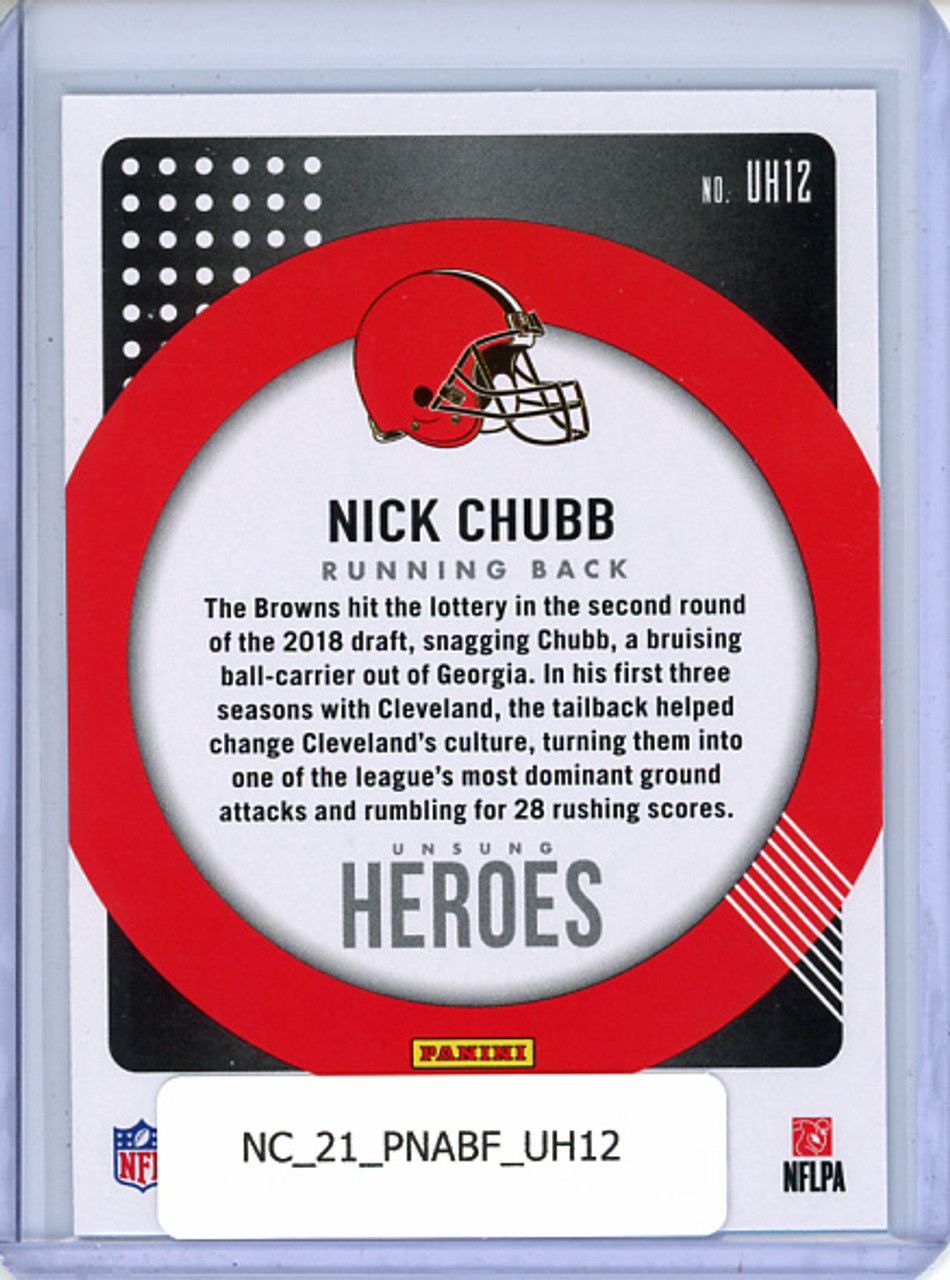 Nick Chubb 2021 Absolute, Unsung Heroes #UH12