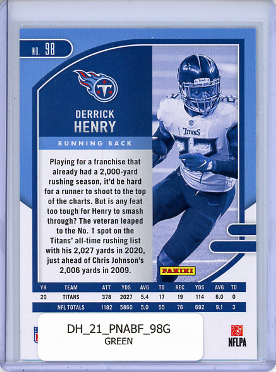 Derrick Henry 2021 Absolute #98 Green