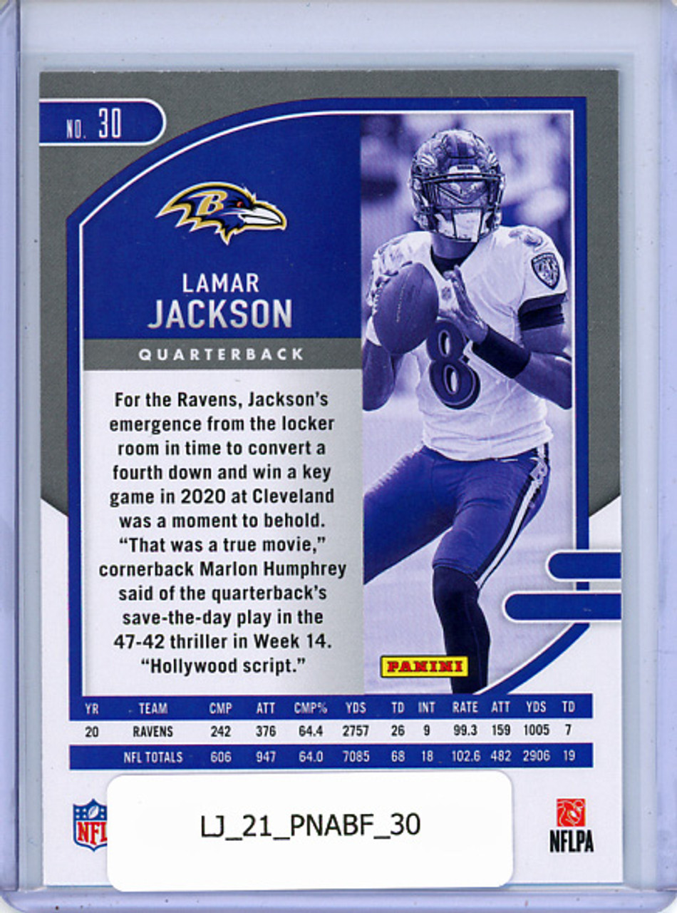Lamar Jackson 2021 Absolute #30