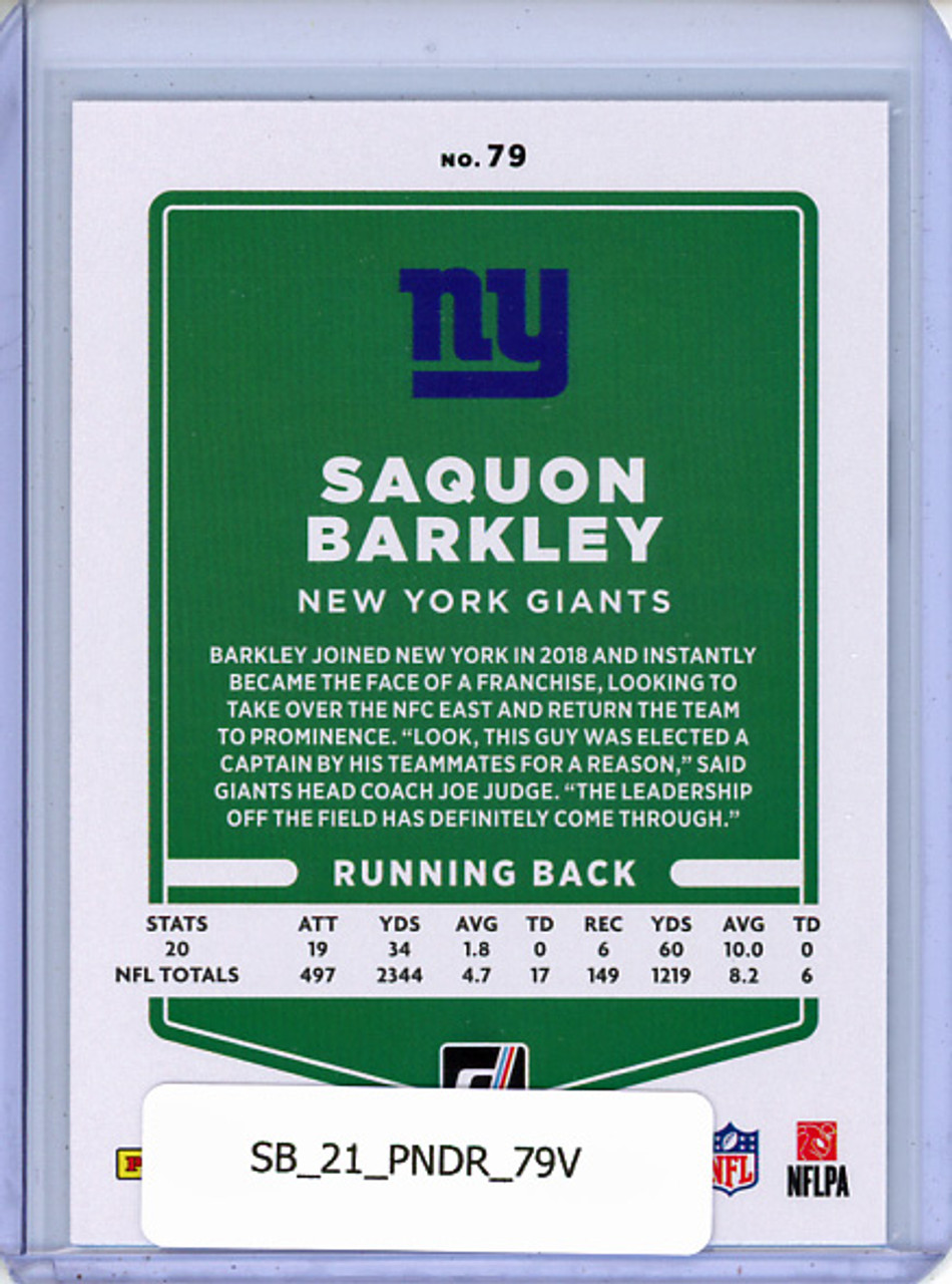 Saquon Barkley 2021 Donruss #79 Variations