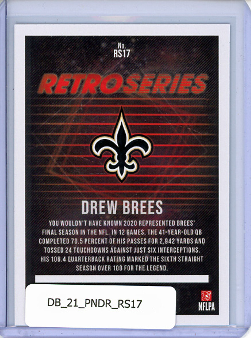 Drew Brees 2021 Donruss, Retro Series #RS17