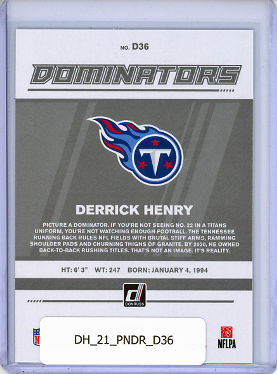 Derrick Henry 2021 Donruss, Dominators #D36