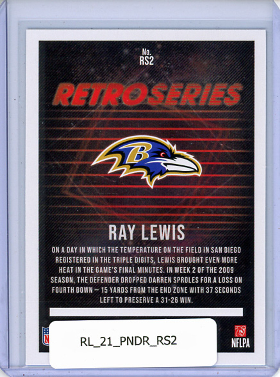 Ray Lewis 2021 Donruss, Retro Series #RS2