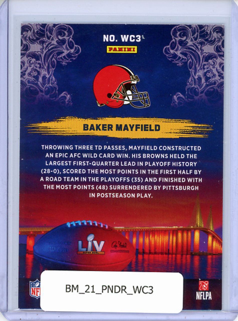 Baker Mayfield 2021 Donruss, Road to the Super Bowl Wild Card #WC3