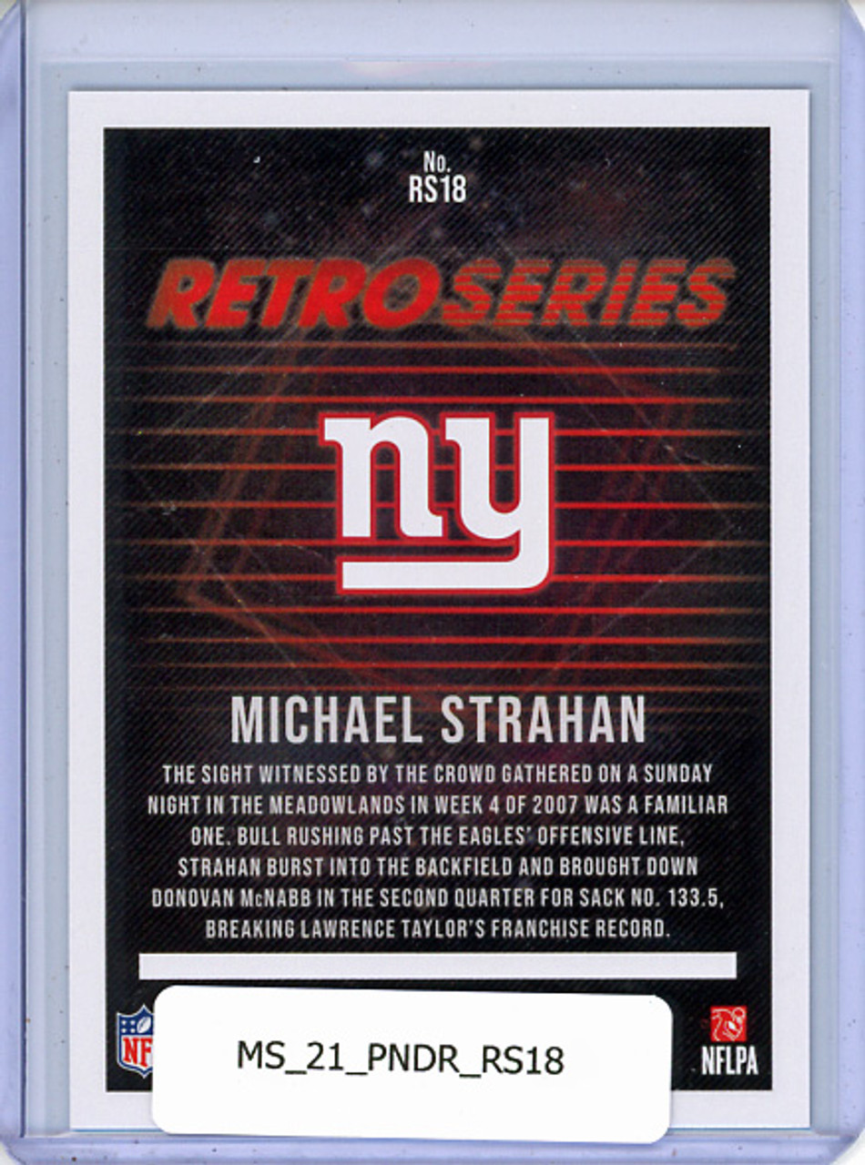 Michael Strahan 2021 Donruss, Retro Series #RS18