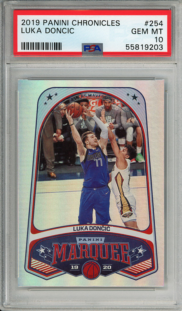 Luka Doncic 2019-20 Chronicles, Marquee #254 PSA 10 Gem Mint (#55819203)