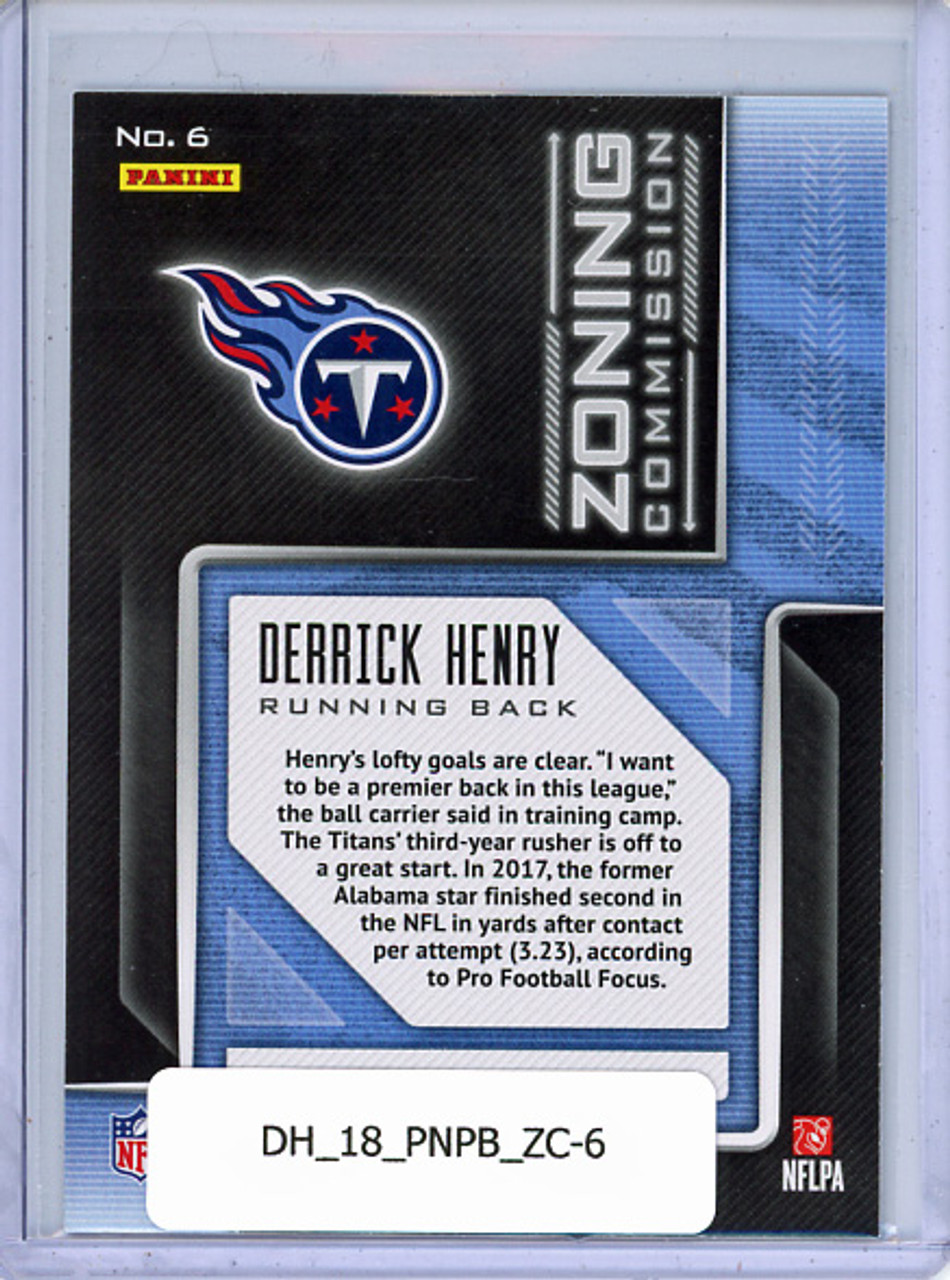 Derrick Henry 2018 Playbook, Zoning Commission #6