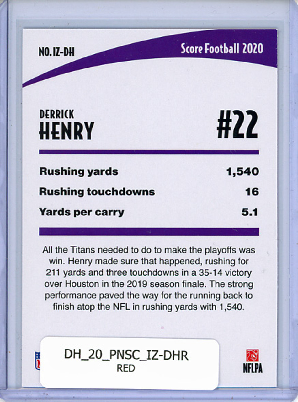 Derrick Henry 2020 Score, In the Zone #IZ-DH Red