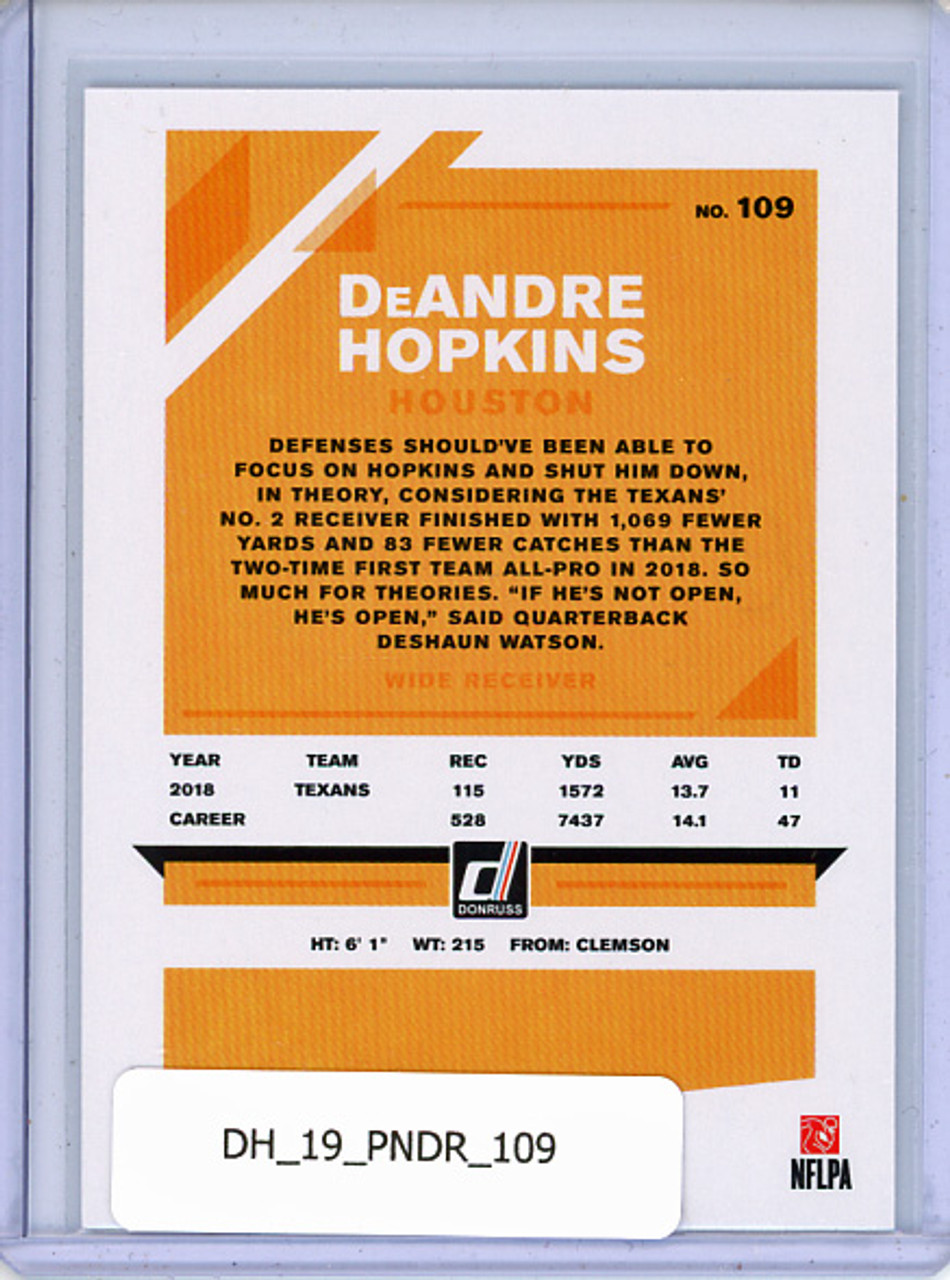 DeAndre Hopkins 2019 Donruss #109