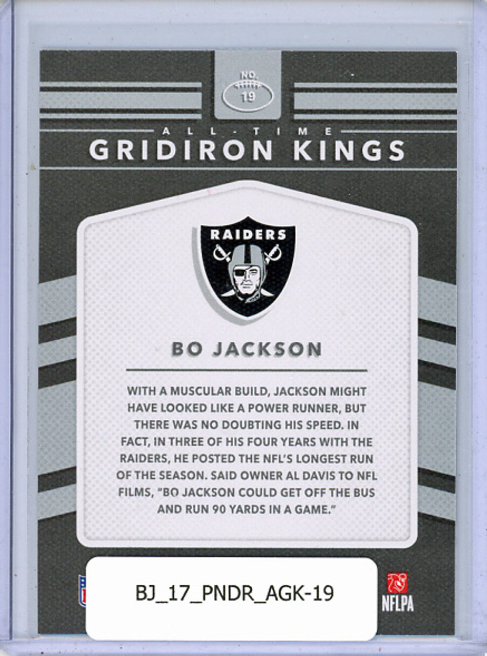 Bo Jackson 2017 Donruss, All-Time Gridiron Kings #19