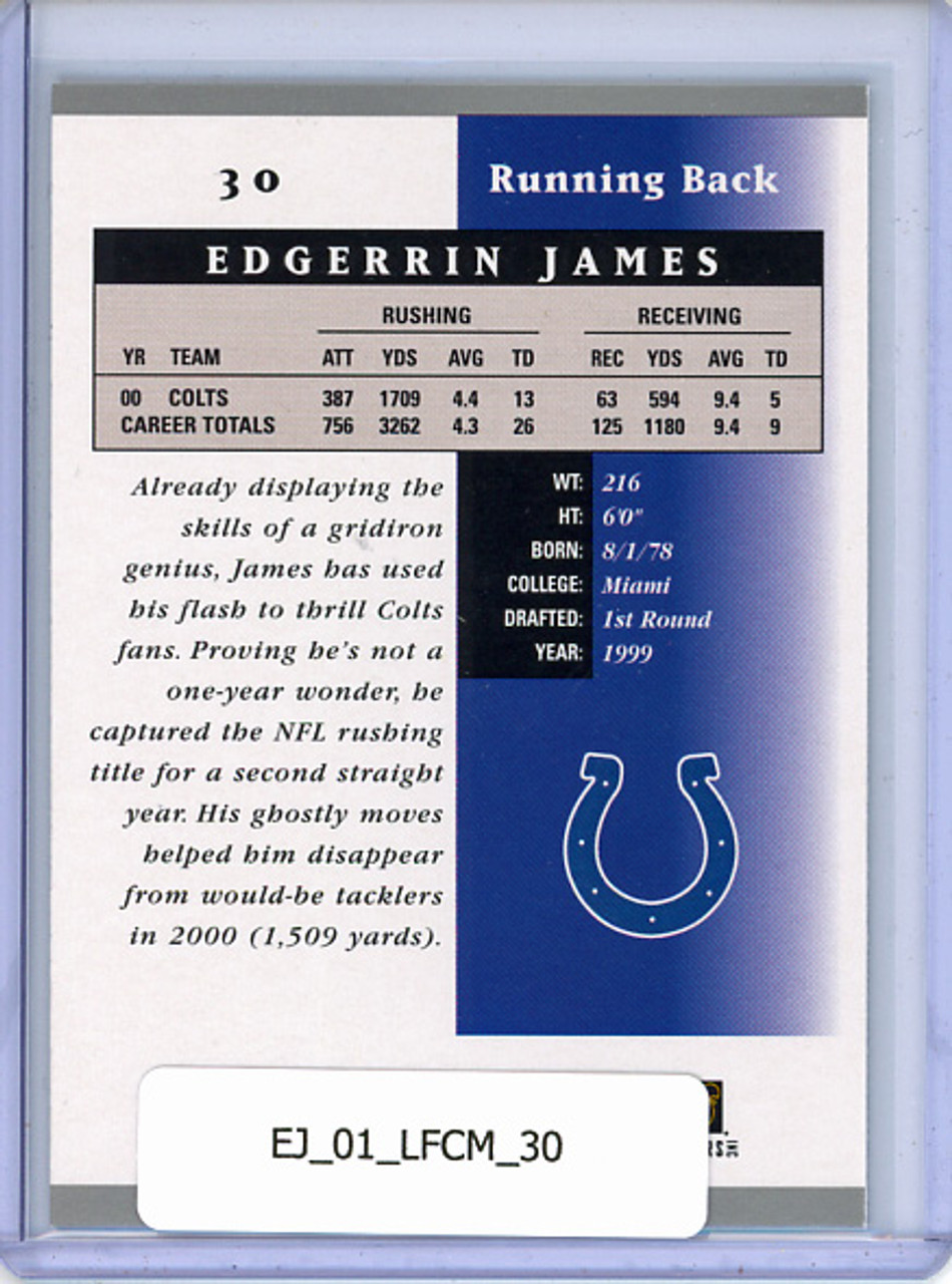 Edgerrin James 2001 Certified Materials #30