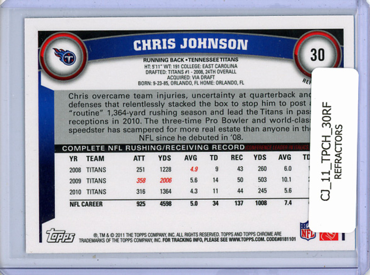 Chris Johnson 2011 Topps Chrome #30 Refractors