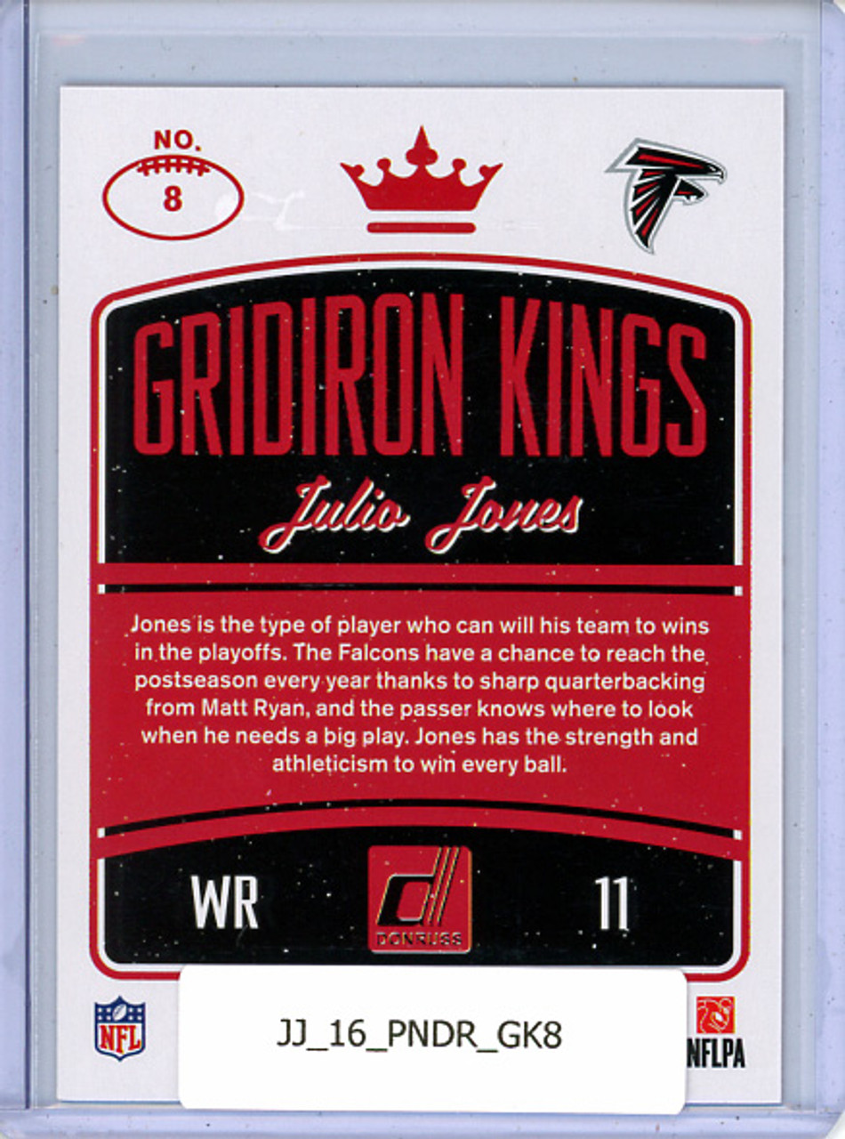 Julio Jones 2016 Donruss, Gridiron Kings #8