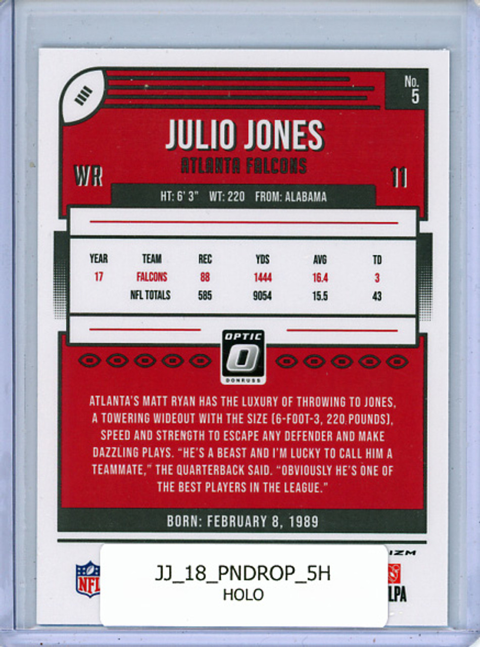 Julio Jones 2018 Donruss Optic #5 Holo