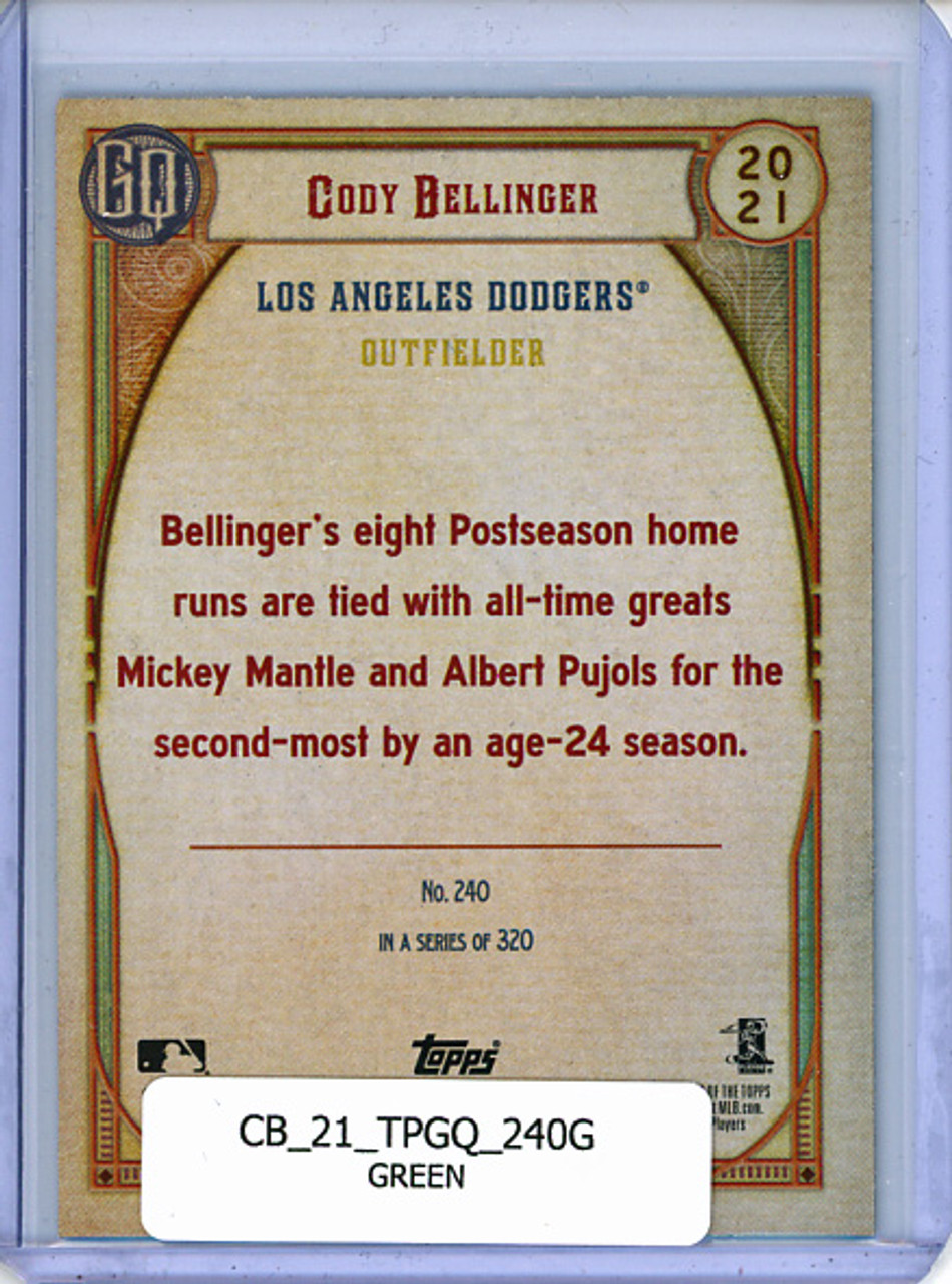 Cody Bellinger 2021 Gypsy Queen #240 Green