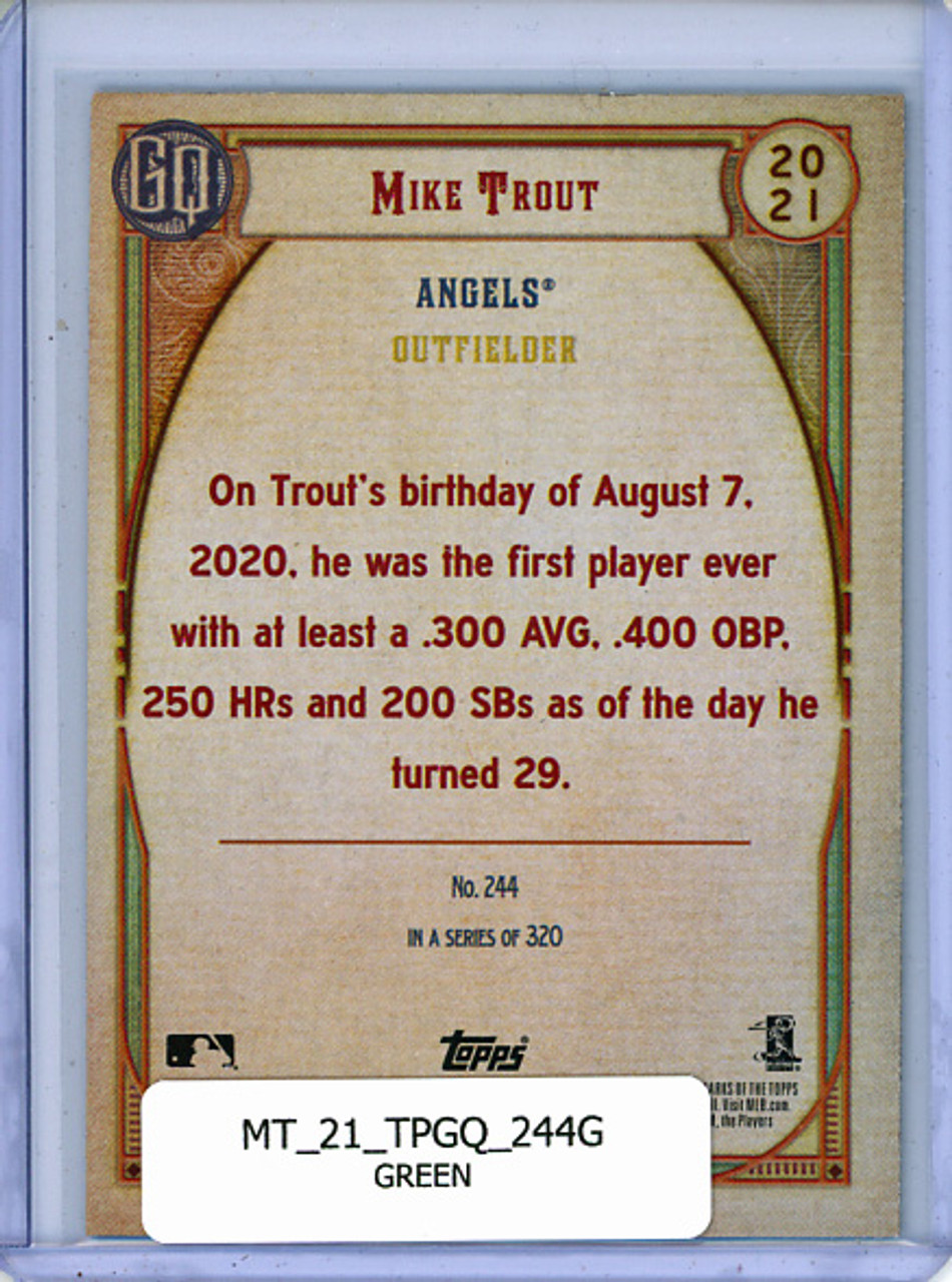Mike Trout 2021 Gypsy Queen #244 Green