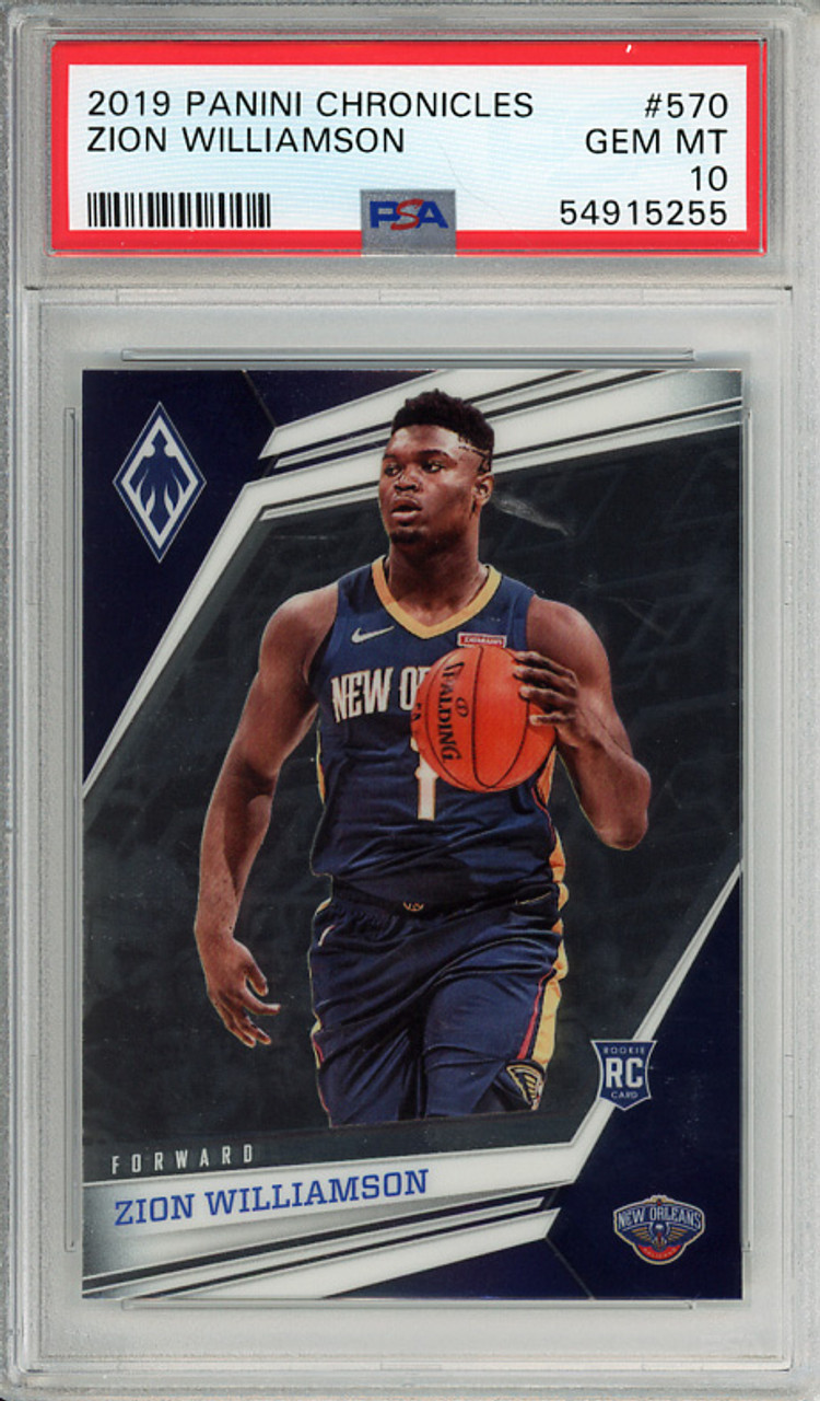 Zion Williamson 2019-20 Chronicles, Phoenix #570 PSA 10 Gem Mint (#54915255)