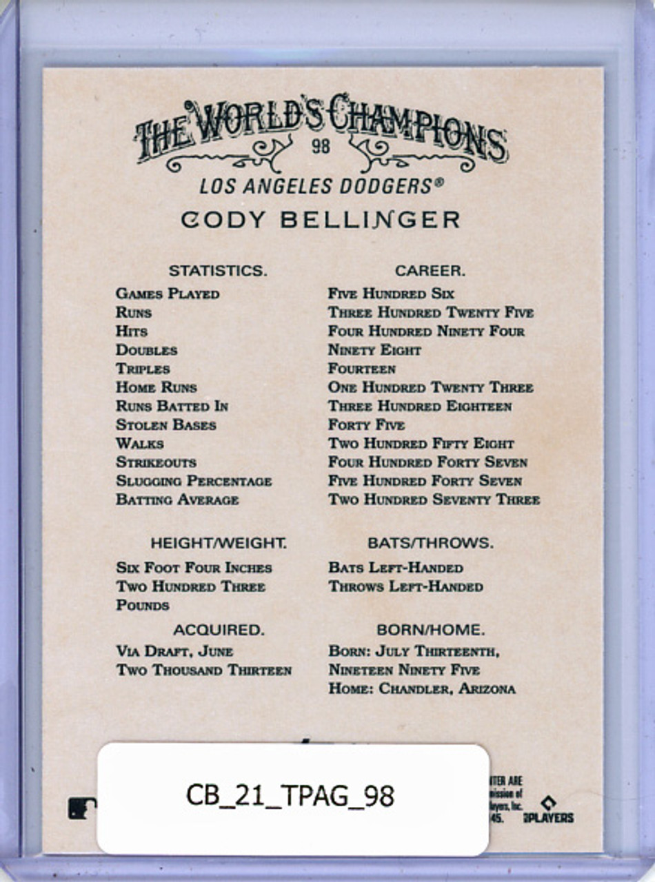 Cody Bellinger 2021 Allen & Ginter #98