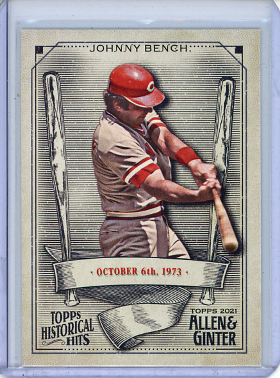 Johnny Bench 2021 Allen & Ginter, Historical Hits #HH-31