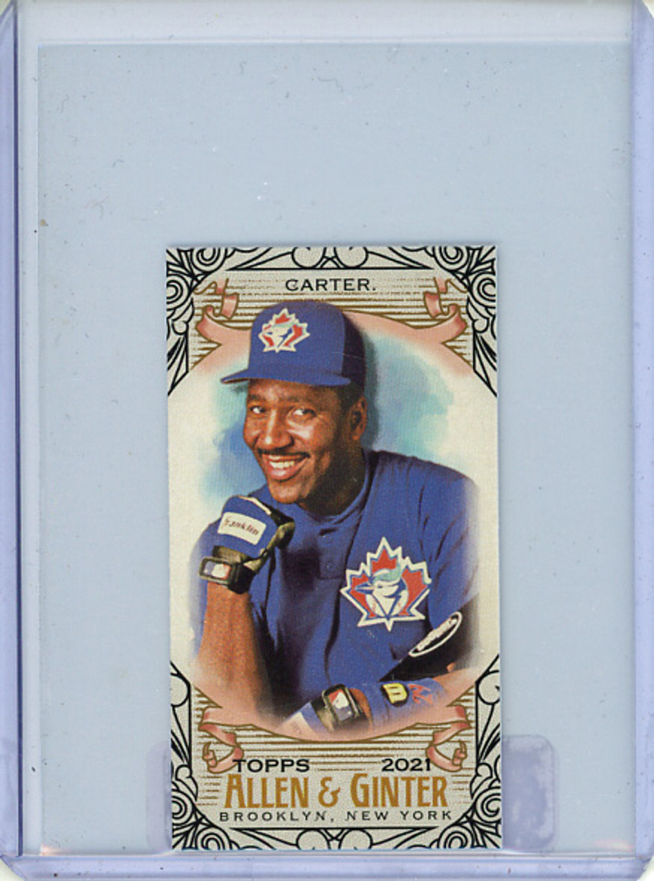 Joe Carter 2021 Allen & Ginter #17 Mini Black Border