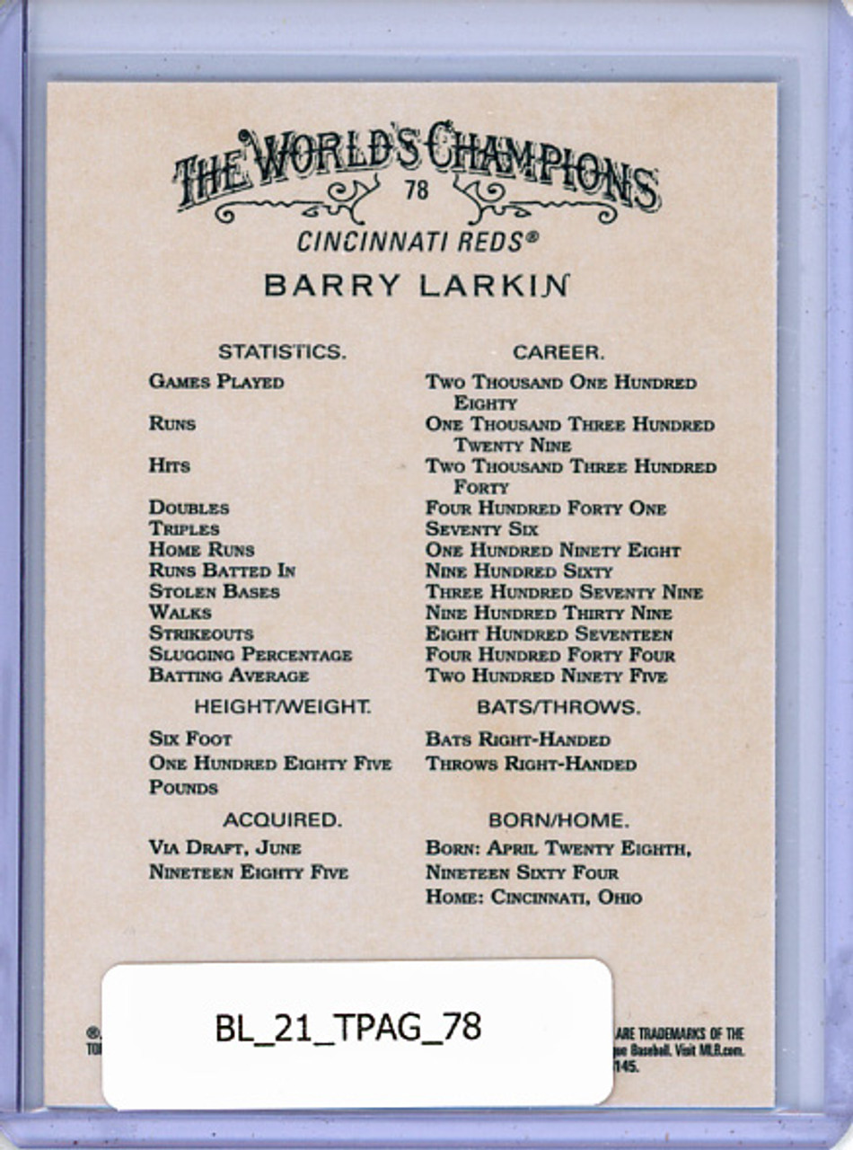 Barry Larkin 2021 Allen & Ginter #78