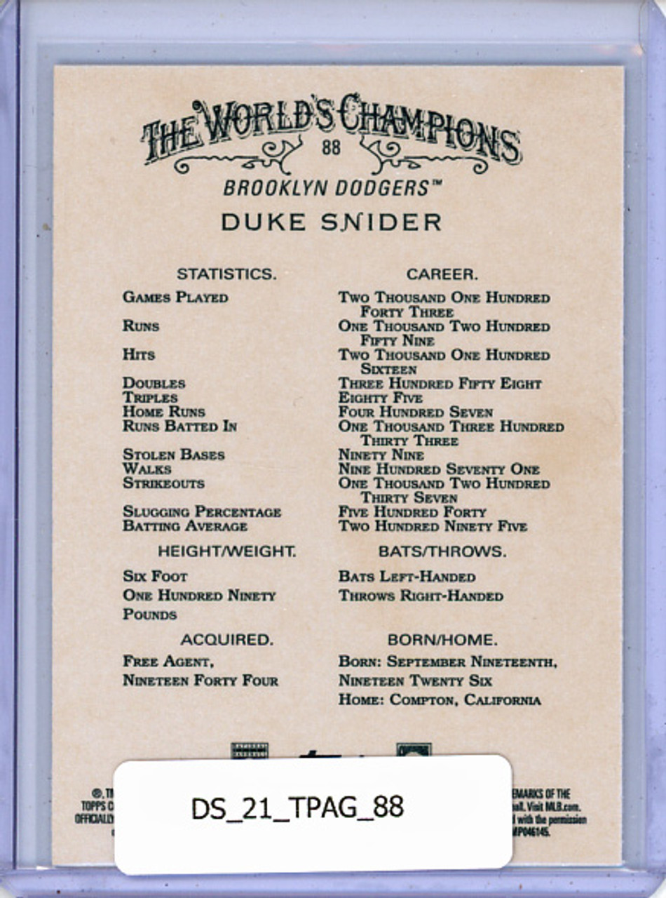 Duke Snider 2021 Allen & Ginter #88