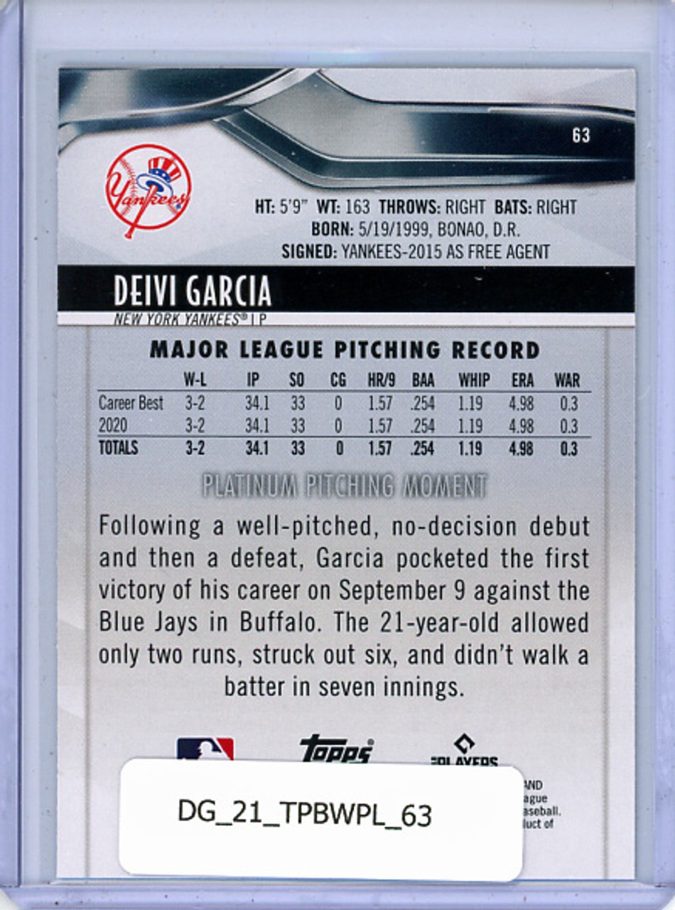 Deivi Garcia 2021 Bowman Platinum #63