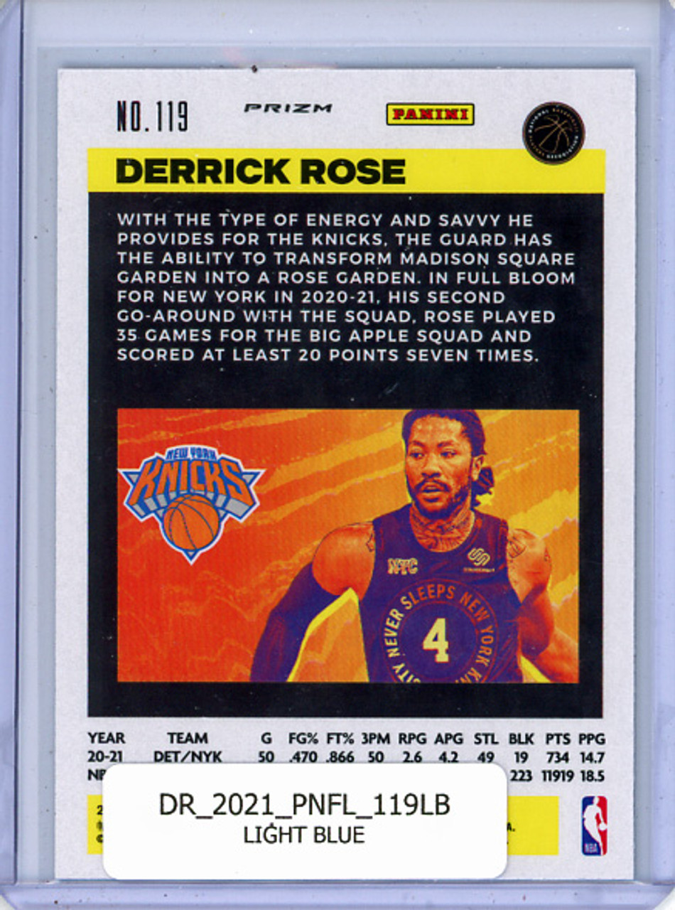 Derrick Rose 2020-21 Flux #119 Light Blue