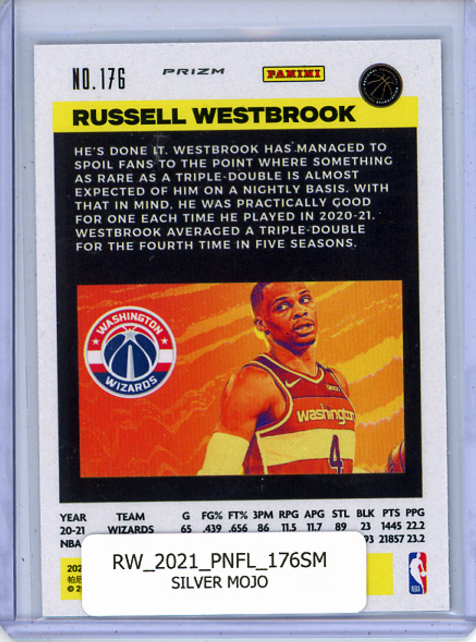 Russell Westbrook 2020-21 Flux #176 Silver Mojo