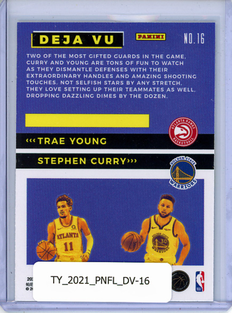 Trae Young, Stephen Curry 2020-21 Flux, Deja Vu #16