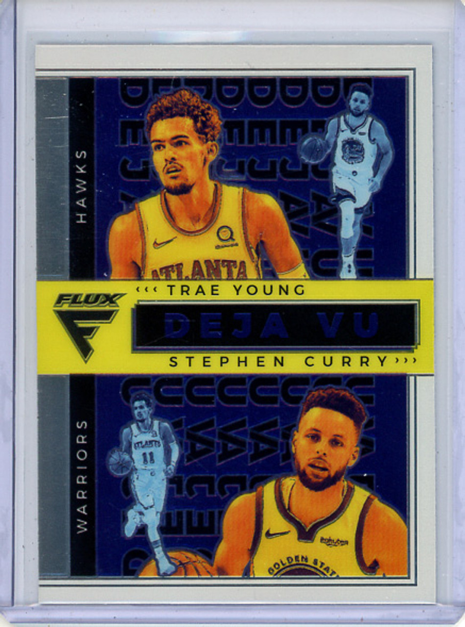 Trae Young, Stephen Curry 2020-21 Flux, Deja Vu #16
