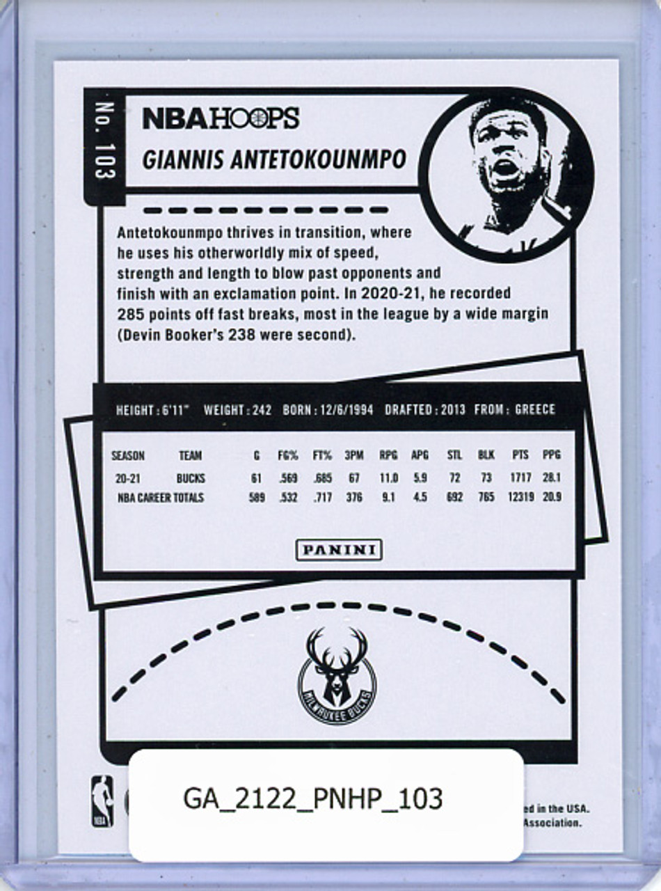 Giannis Antetokounmpo 2021-22 Hoops #103