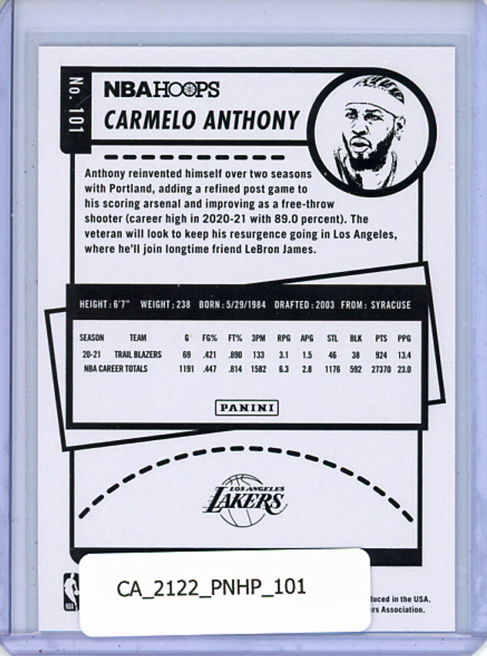 Carmelo Anthony 2021-22 Hoops #101